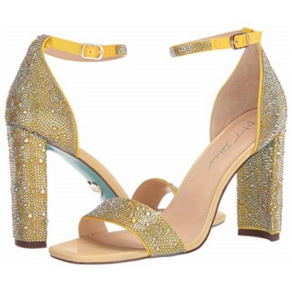 Bestey Johnson SB-RINA Yellow Sandals